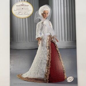 Martha Washington Barbie Crochet Pattern Booklet First Ladies of America Collect